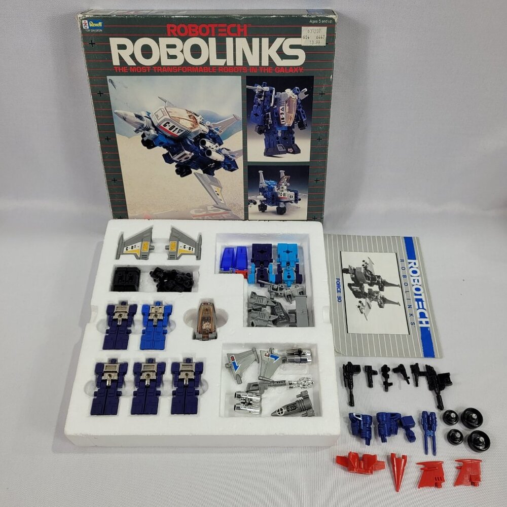 Robotech Robolinks Vintage 1985 Force 30 Space Ship Robot Building Set by Revell